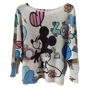 Brand Bazar Fashion From Mother To Daughter Mickey Mouse Knit Dollman Sweater L